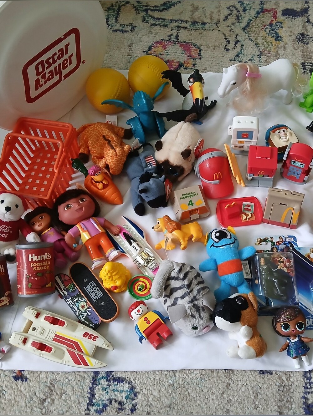 vintage, new, happy meal, junk drawer from childhood.